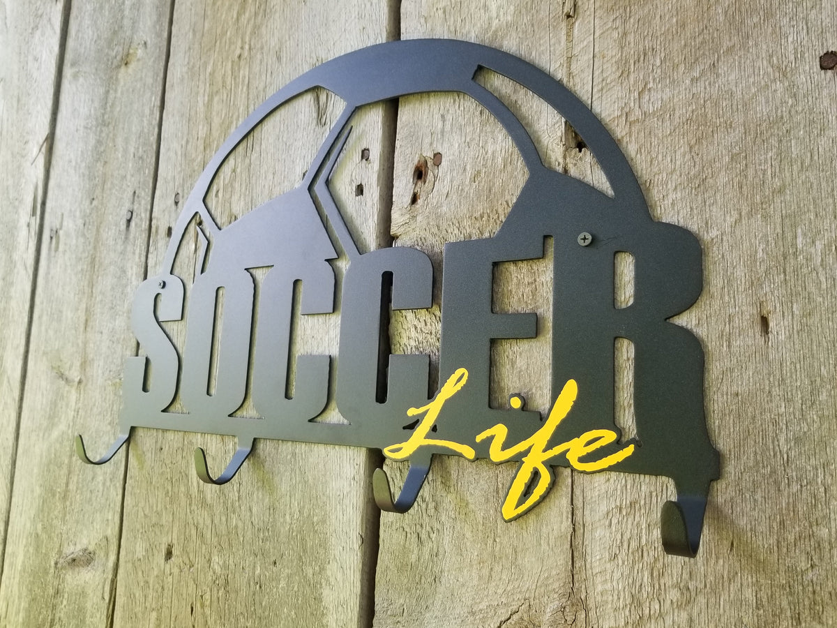 Raxx Soccer Life Hanger – Four-Hook Gear Rack — product view 1