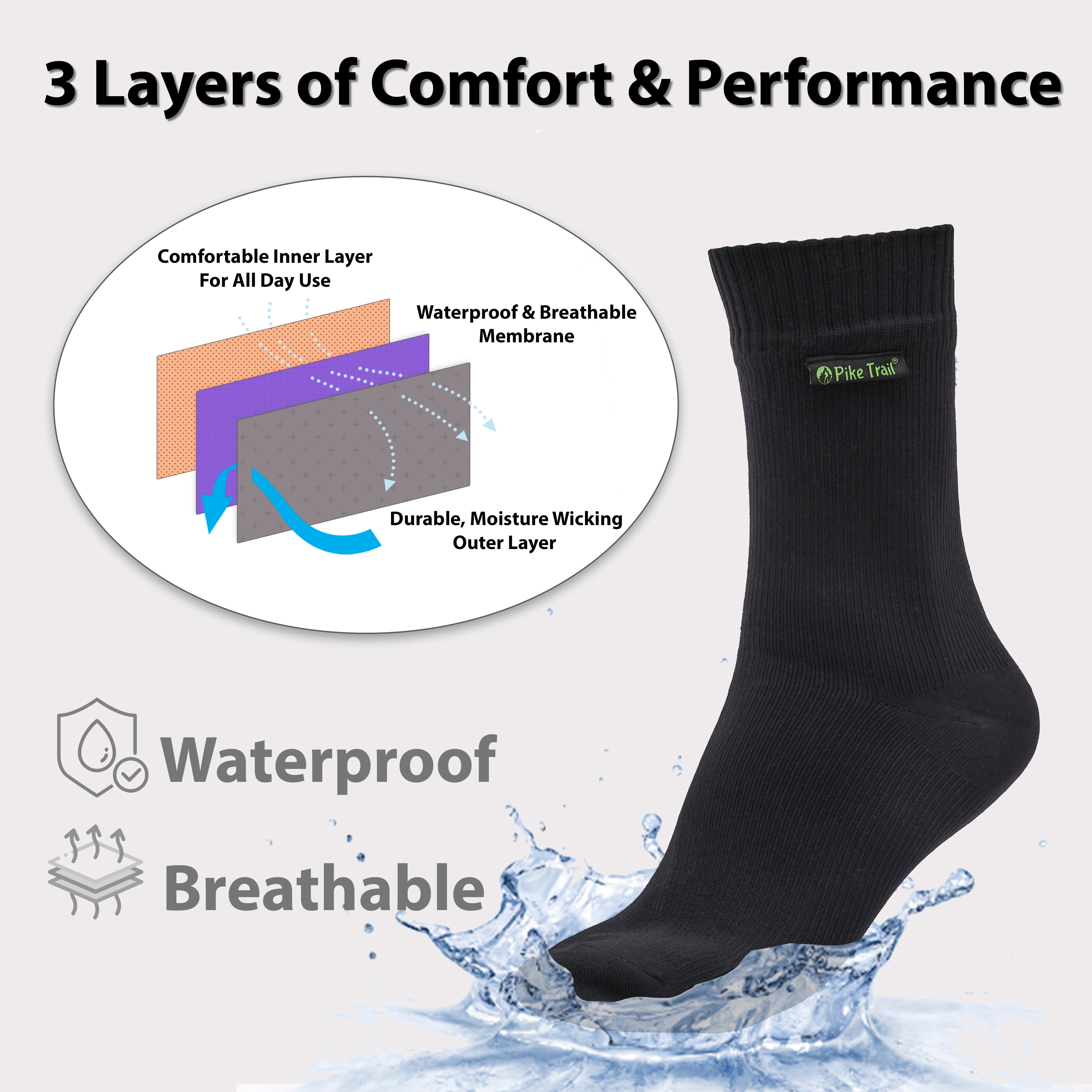 Pike Trail Waterproof Breathable Socks by Pike Trail