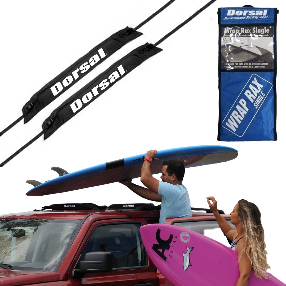 DORSAL Surfboard Car Soft Racks - Padded System, Strap Up to 3 Boards on Car Roof