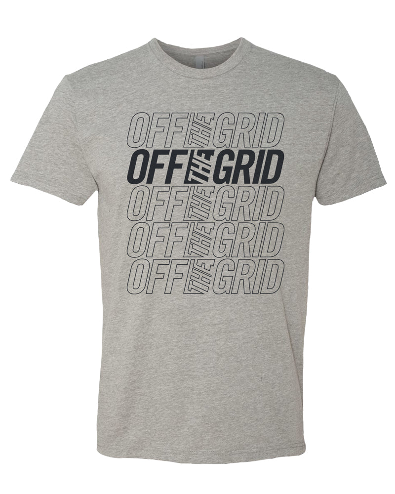 Off The Grid Surplus Stacked S/S Tee Shirt - Athletic Heather