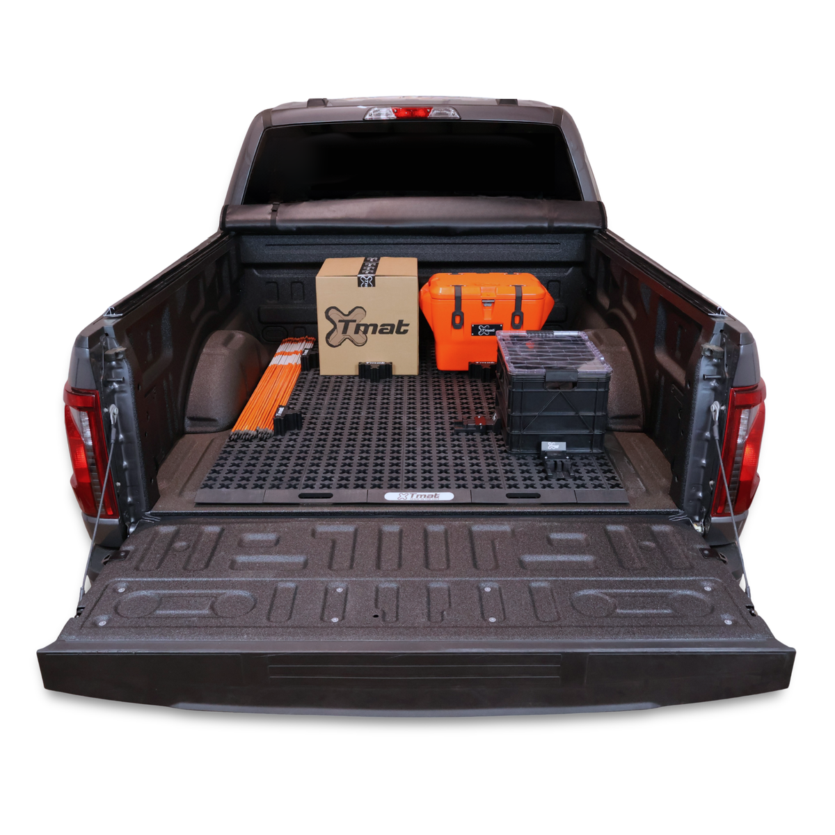 Tmat 80 x 50 in Truck Bed Organizer Kit – 6 ft 6 in–6 ft 9 in Beds