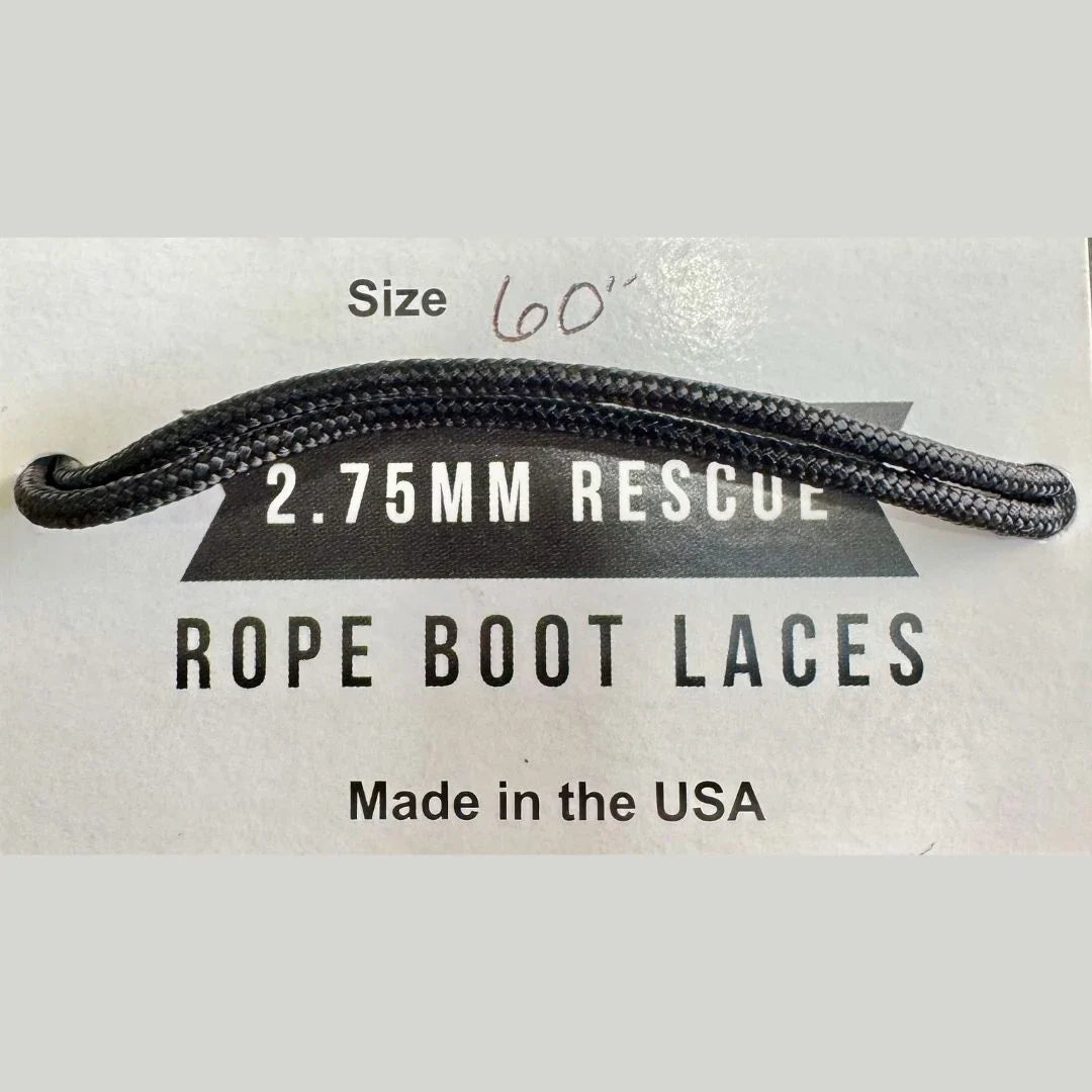 Recycled Firefighter Sterling Rope Boot Laces — product view 2