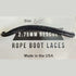 Recycled Firefighter Sterling Rope Boot Laces — product view 2
