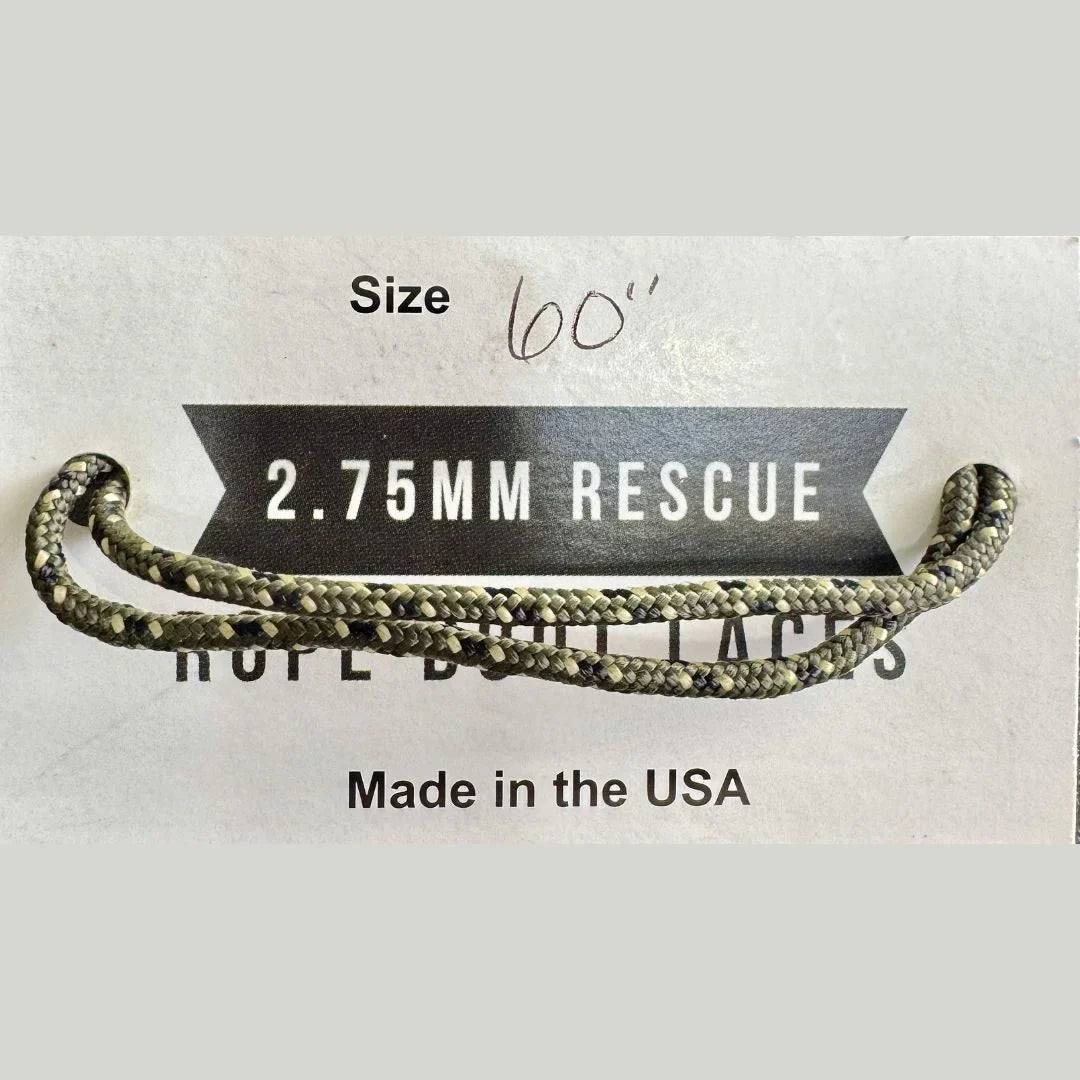 Recycled Firefighter Sterling Rope Boot Laces — product view 3