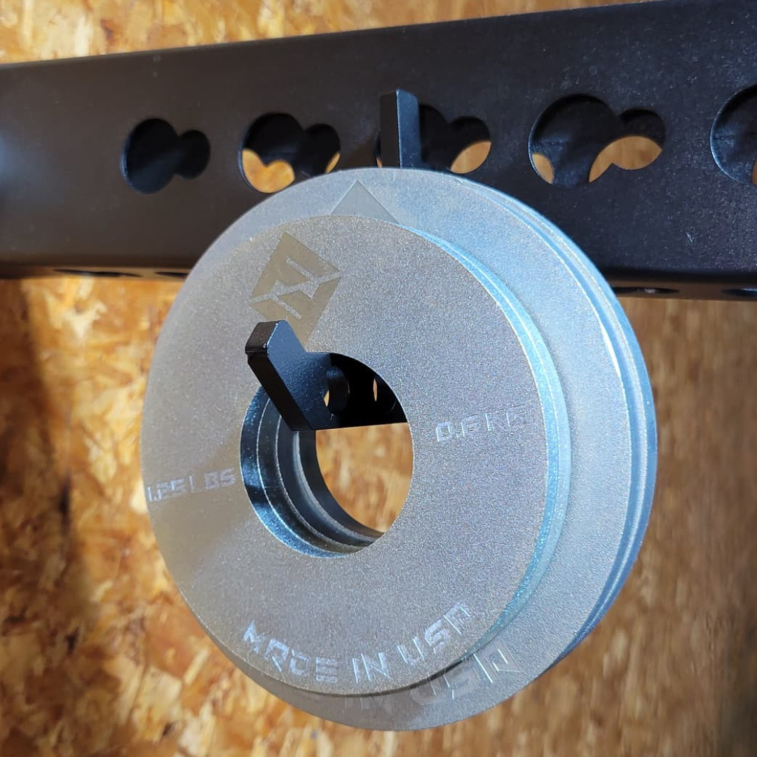 IronKeep QuickHang Storage Hook – ¼” USA Steel Quick-Attach Rack Hook for Weight Plates, Bands & Cable Attachments by F and F Steel