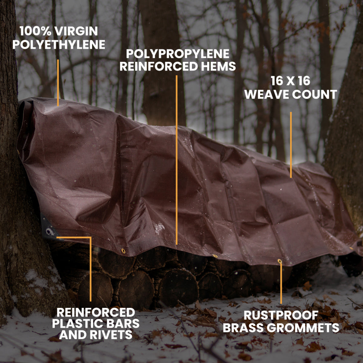 White Duck 12’ x 20’ Super Heavy Duty Poly Tarp