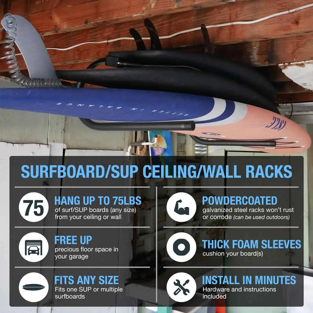 Surfboard Ceiling/Wall Rack by Ho Stevie!