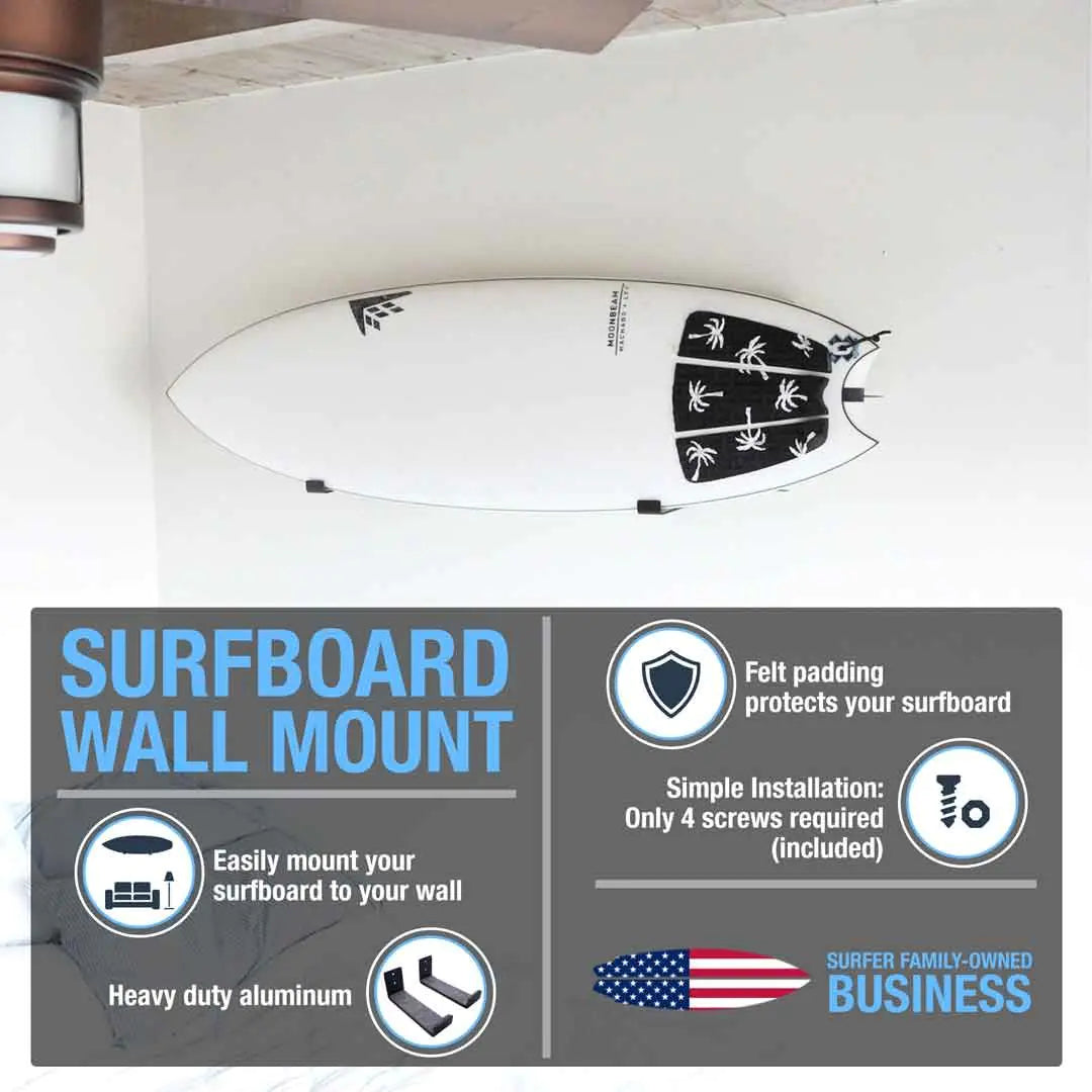 Surfboard Wall Mount - Metal by Ho Stevie!