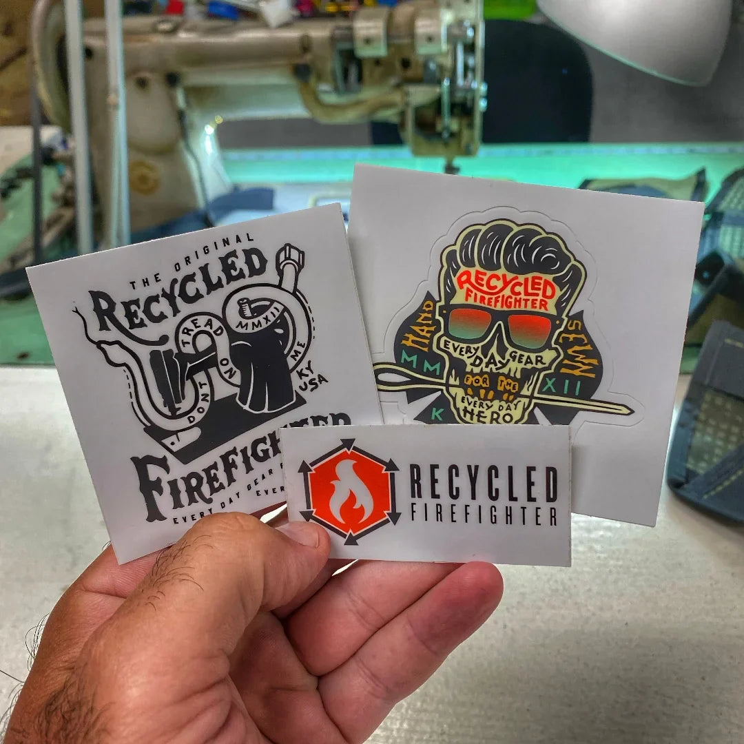 Recycled Firefighter Swag Stickers — product view 9