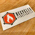 Recycled Firefighter Swag Stickers — product view 2