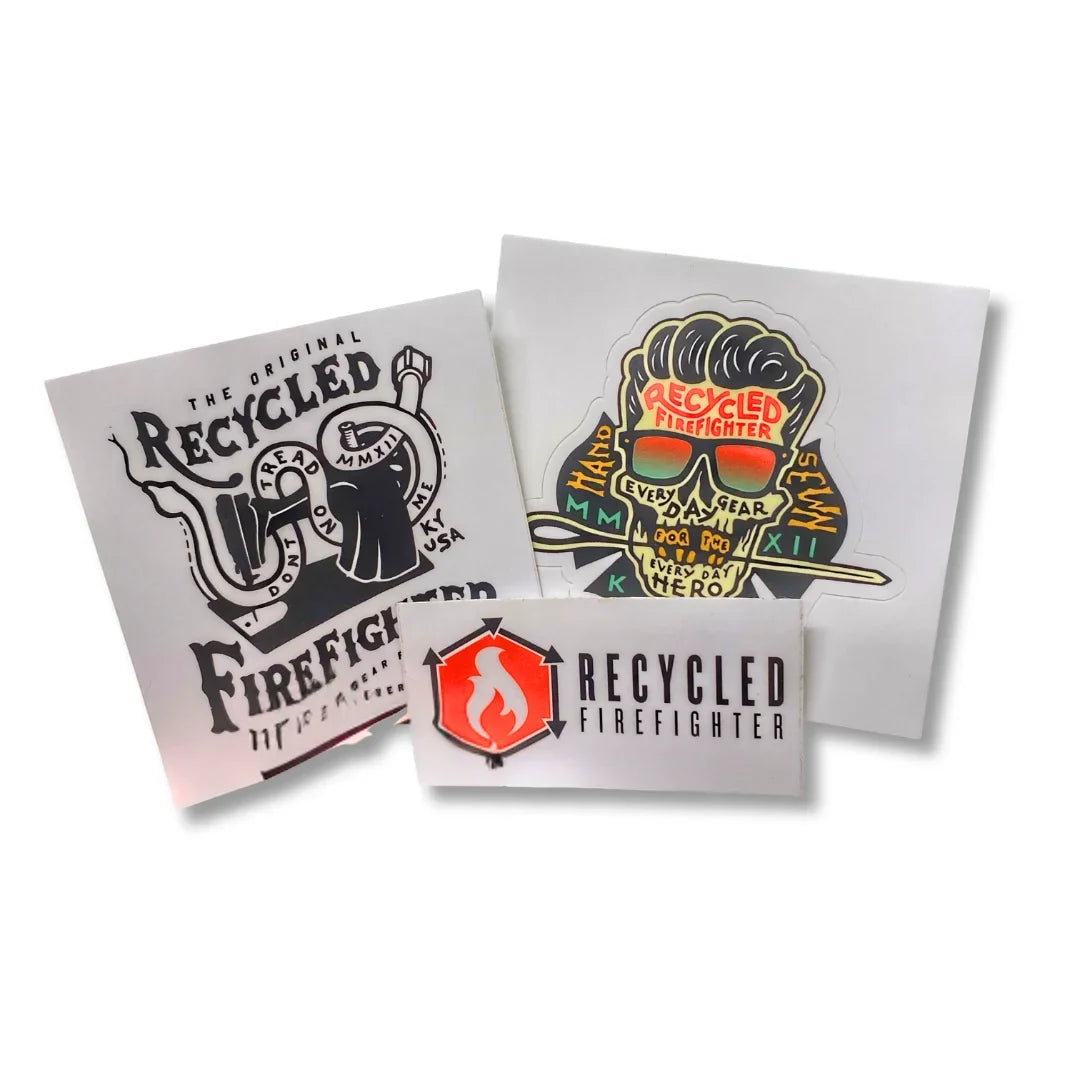 Recycled Firefighter Swag Stickers — product view 1