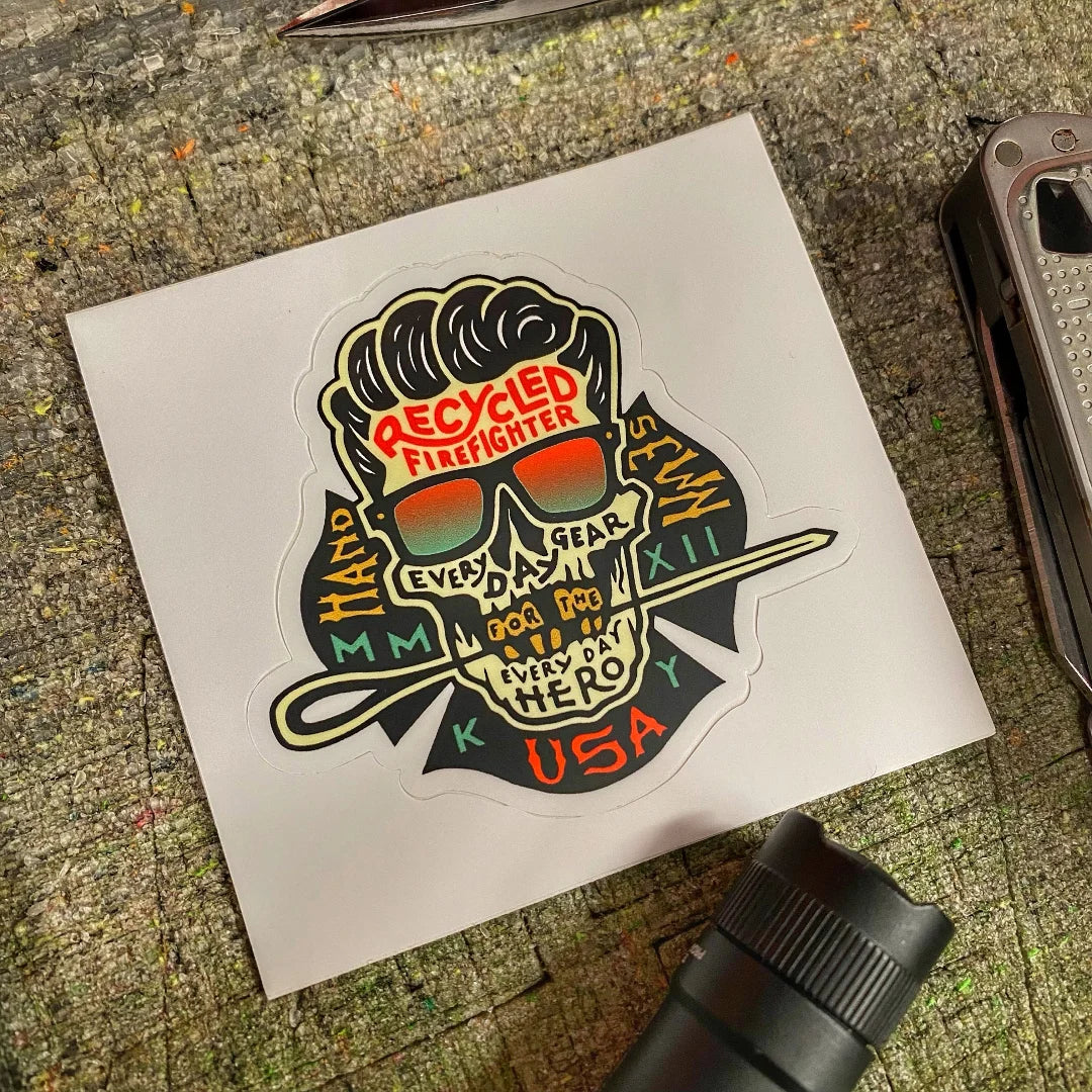 Recycled Firefighter Swag Stickers — product view 3