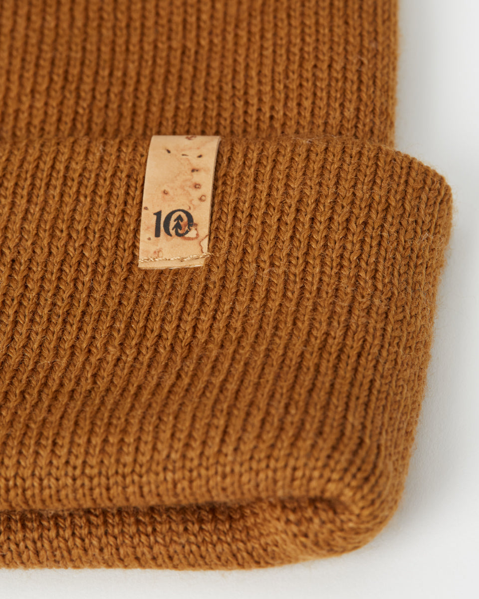 Tentree Wool Kurt Beanie - Rubber Brown