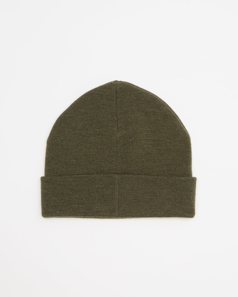 Tentree Wool Kurt Beanie - Black Olive Green