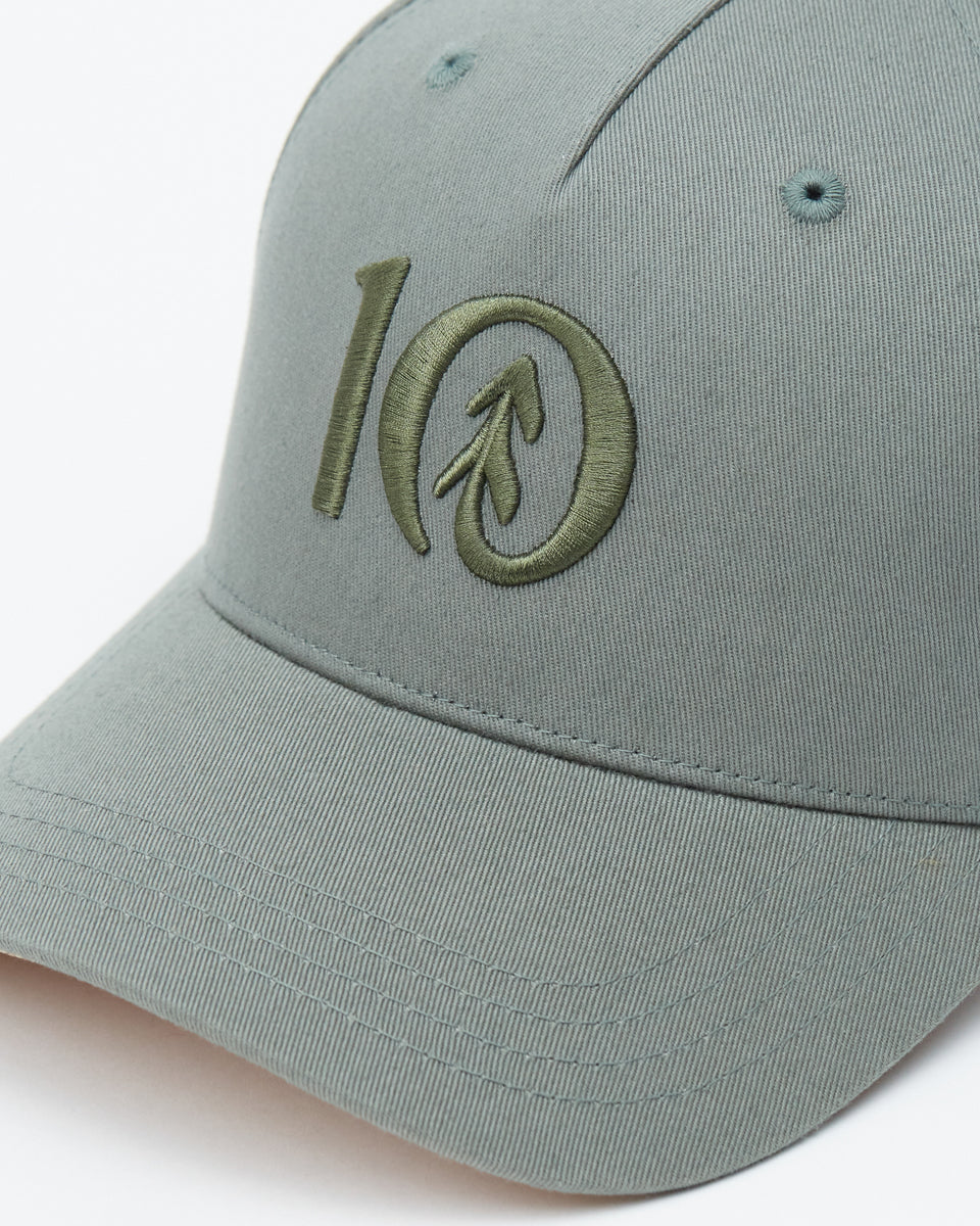 Tentree Logo Cork Brim Altitude Hat - Agave Green