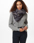 Tentree Cotton Geo Blanket Scarf - Meteorite Black_Dark Ocean Blue