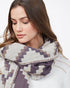 Tentree Organic Cotton Sumatra Blanket Scarf - Silver Cloud Grey Periscope Grey