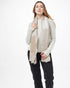 Tentree Organic Cotton Peaks Blanket Scarf - Twig Brown Silver Cloud Grey