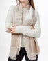 Tentree Organic Cotton Peaks Blanket Scarf - Twig Brown Silver Cloud Grey