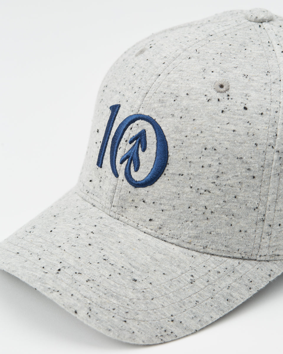 Tentree Logo Fleck Jersey Thicket Hat - Grey Snow Fleck