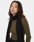 Tentree Cotton Ribbed Scarf - Meteorite Black