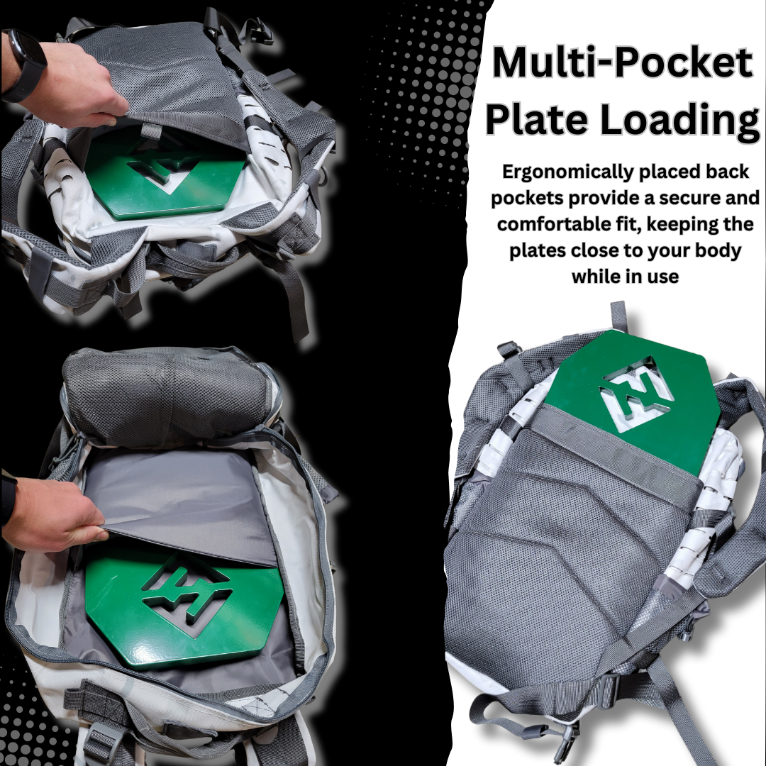 Rucking Pack with Weight Plate Combo by F and F Steel