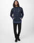 Tentree Oberon Zip Hoodie - Dark Ocean Blue_Meteorite Black Leaves Aop