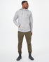 Tentree Oberon Zip Hoodie - Hi Rise Grey Space Dye