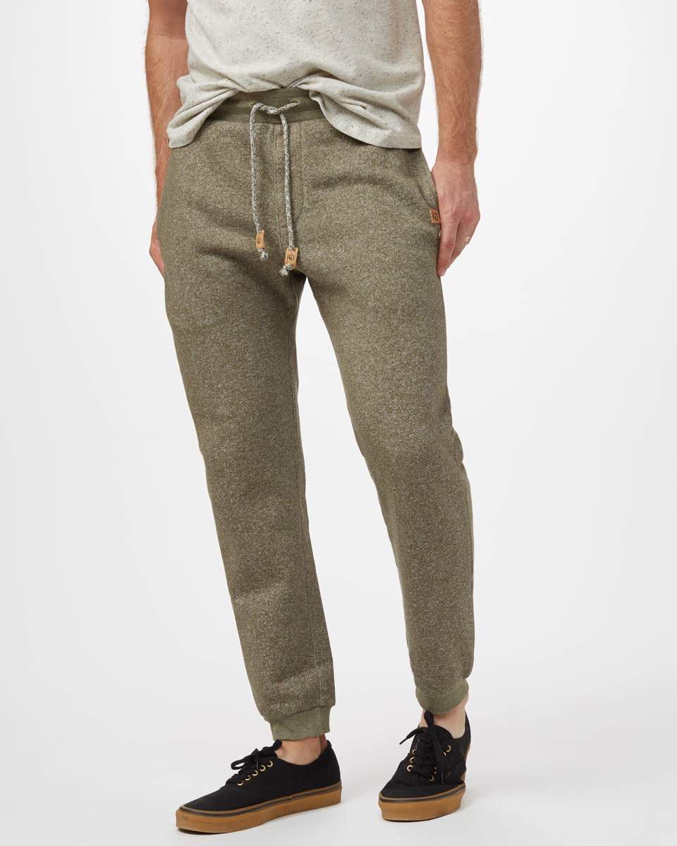 Tentree Atlas Sweatpant - Olive Night Green Marled