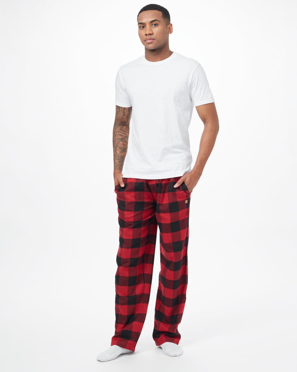 Tentree Ember PJ Pant - Rio Red Meteorite Black Plaid