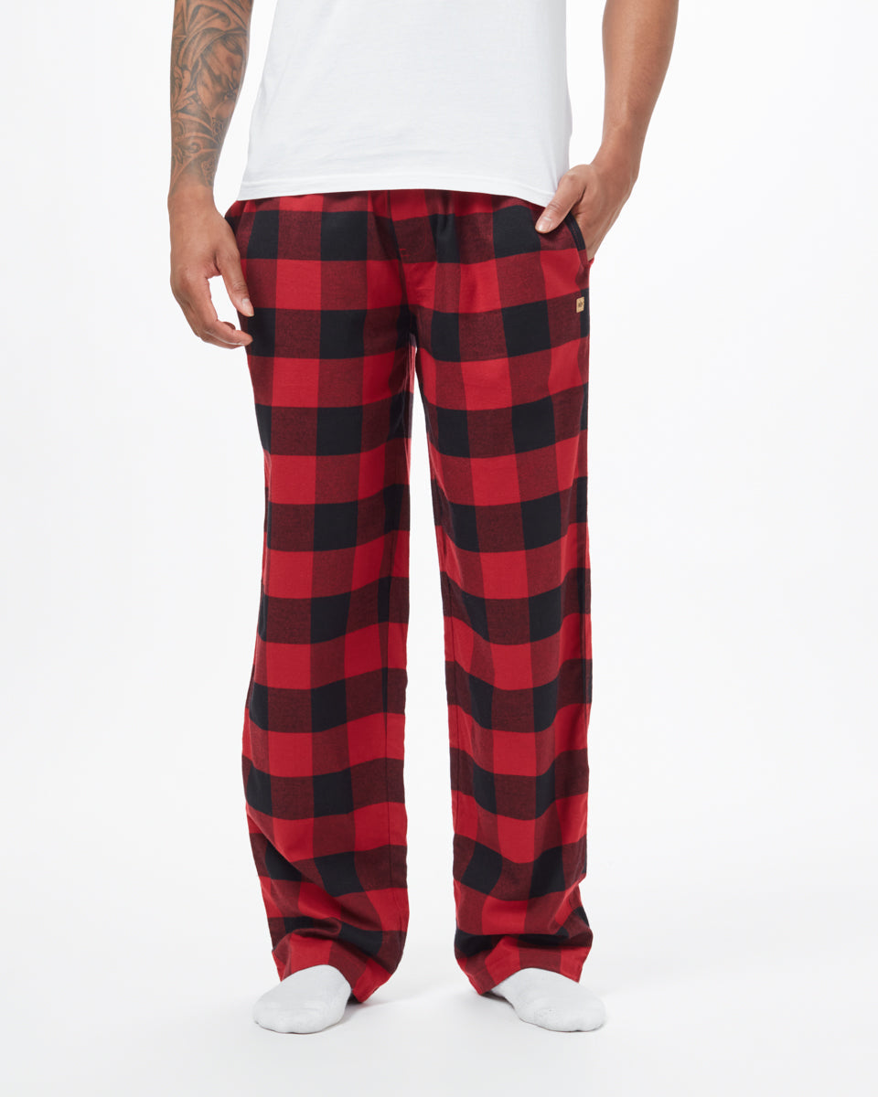 Tentree Ember PJ Pant - Rio Red Meteorite Black Plaid