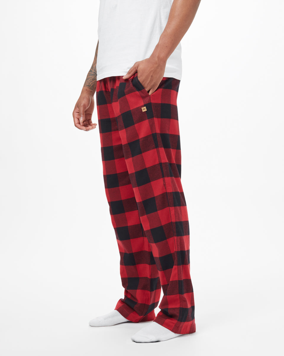 Tentree Ember PJ Pant - Rio Red Meteorite Black Plaid