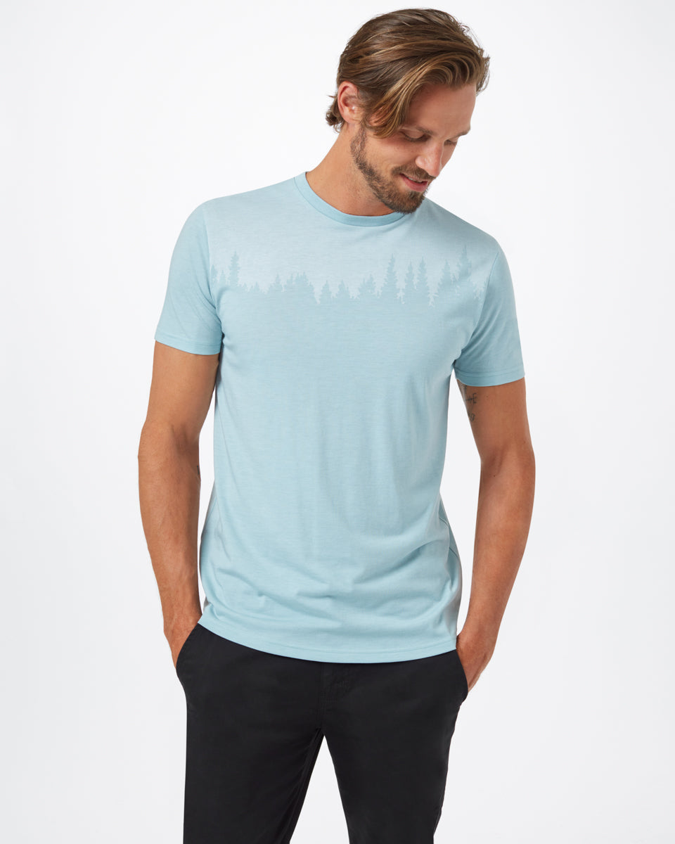 Tentree Juniper T-Shirt - Pine Mist Blue Heather
