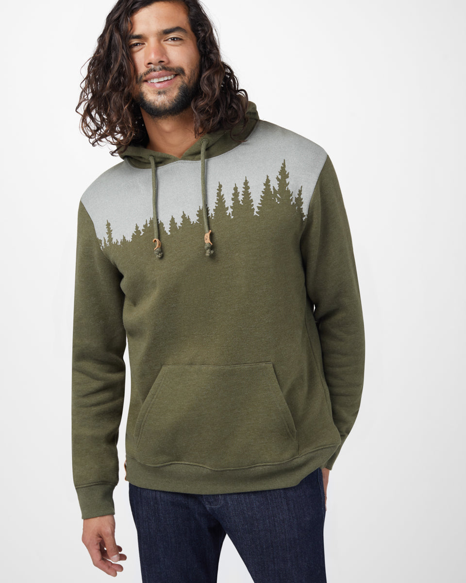 Tentree Juniper Hoodie - Olive Night Green Heather