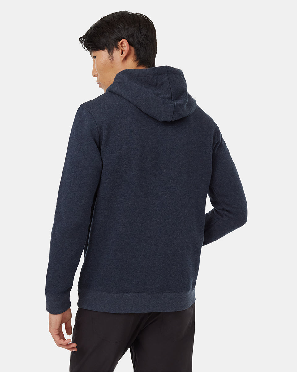 Tentree Men's Juniper Hoodie - Midnight Blue Heather White