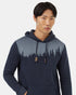 Tentree Men's Juniper Hoodie - Midnight Blue Heather White