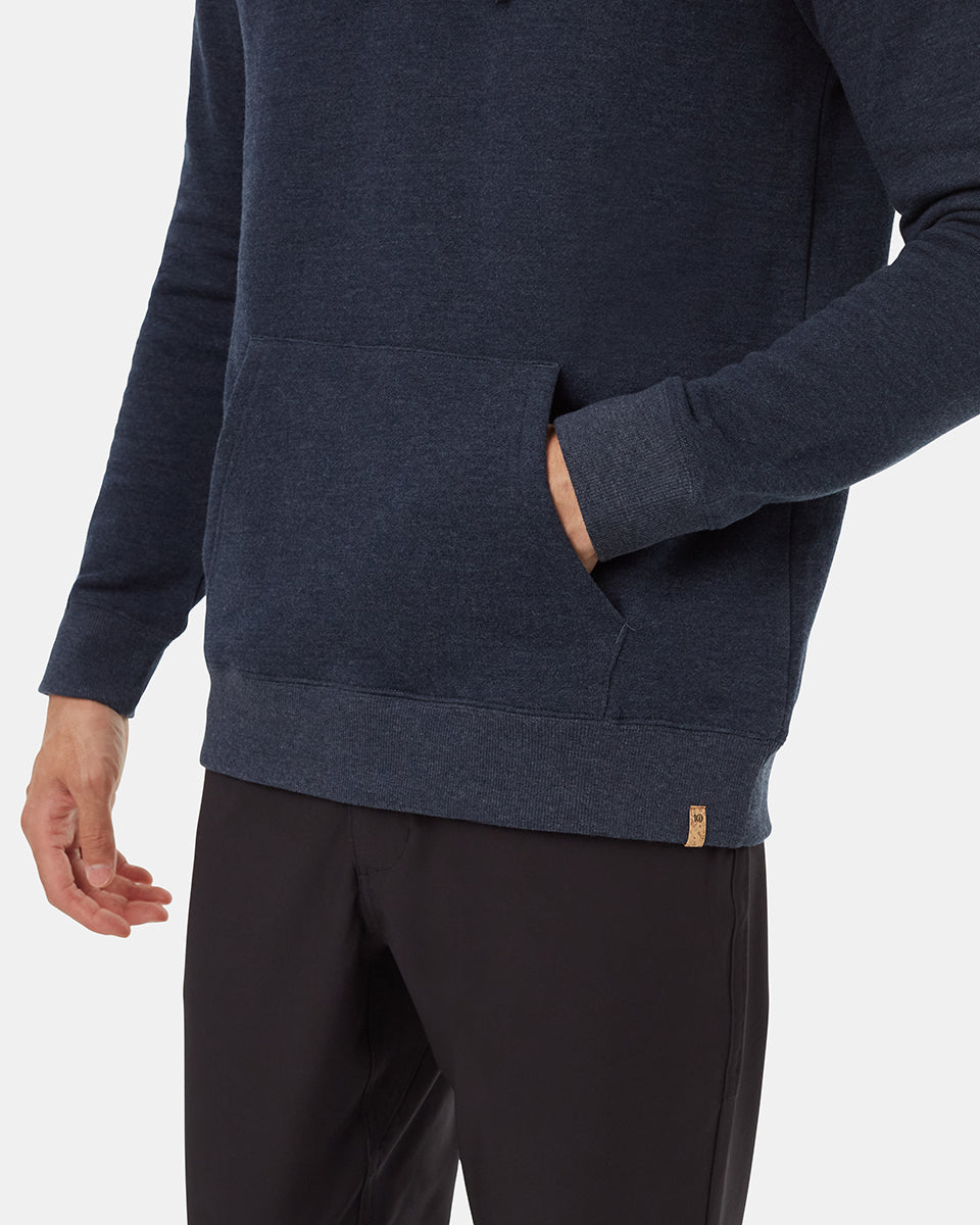 Tentree Men's Juniper Hoodie - Midnight Blue Heather White