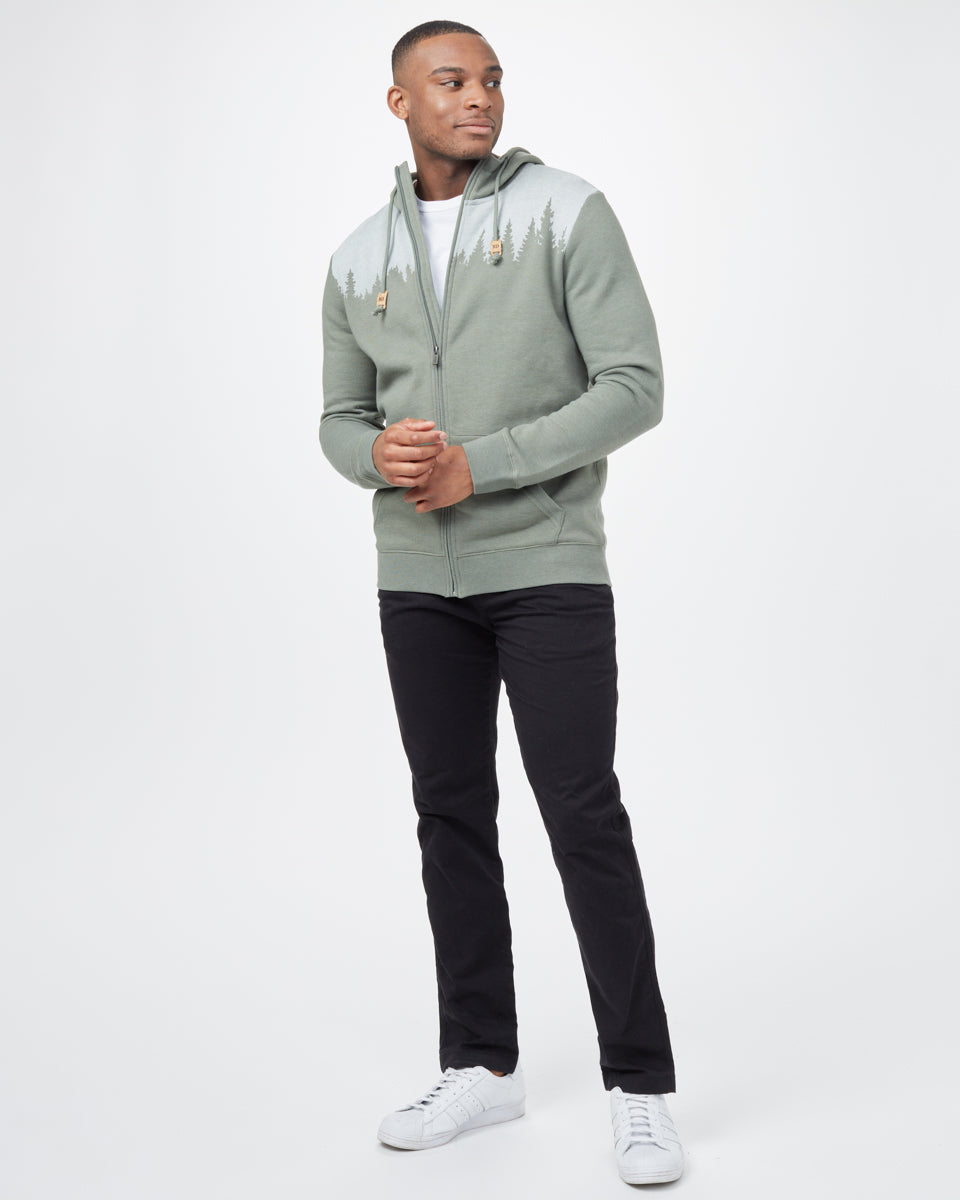 Tentree Juniper Zip Hoodie - Agave Green Heather