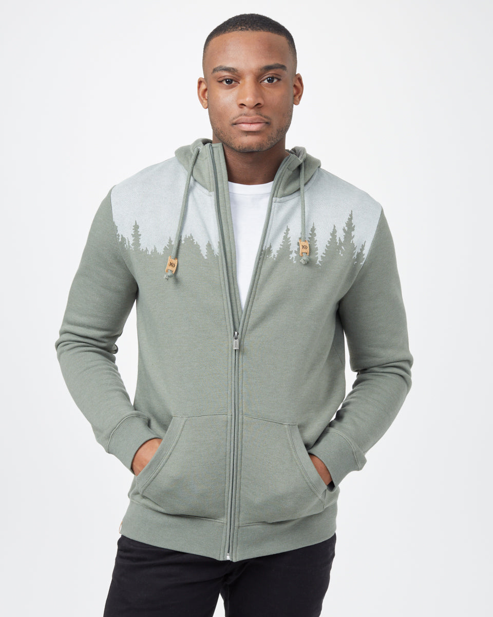 Tentree Juniper Zip Hoodie - Agave Green Heather
