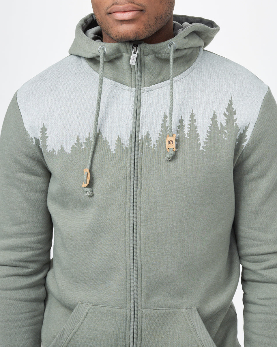 Tentree Juniper Zip Hoodie - Agave Green Heather