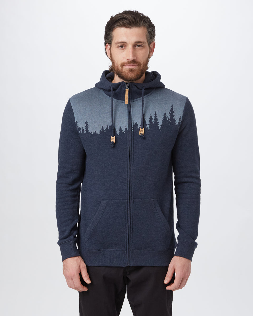 Tentree Juniper Zip Hoodie - Midnight Blue Heather