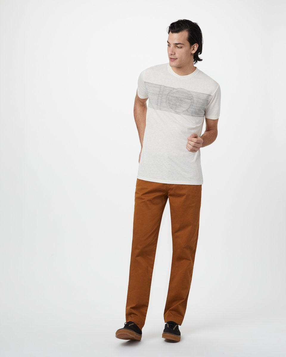 Tentree Topographic Classic T-Shirt - Elm White Heather