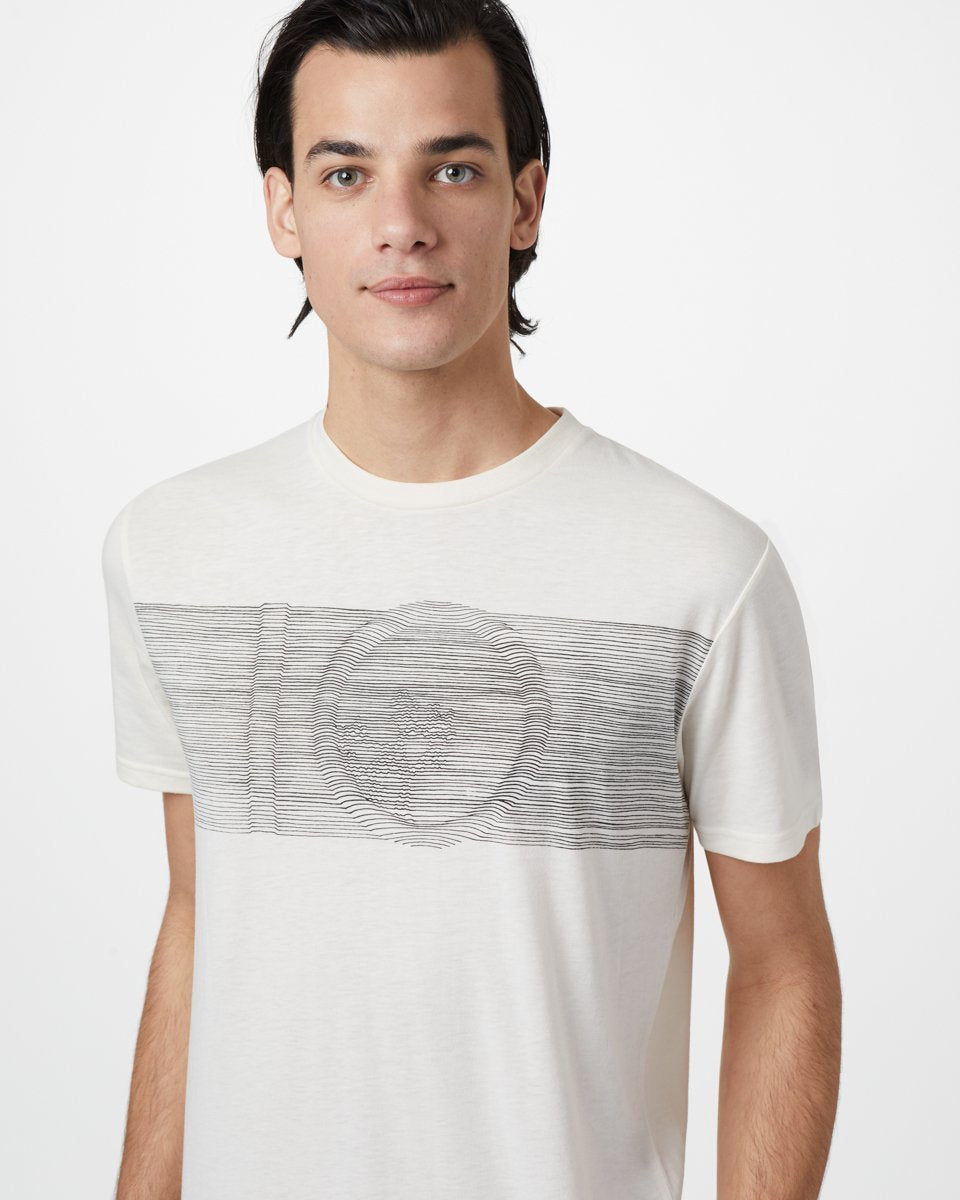 Tentree Topographic Classic T-Shirt - Elm White Heather
