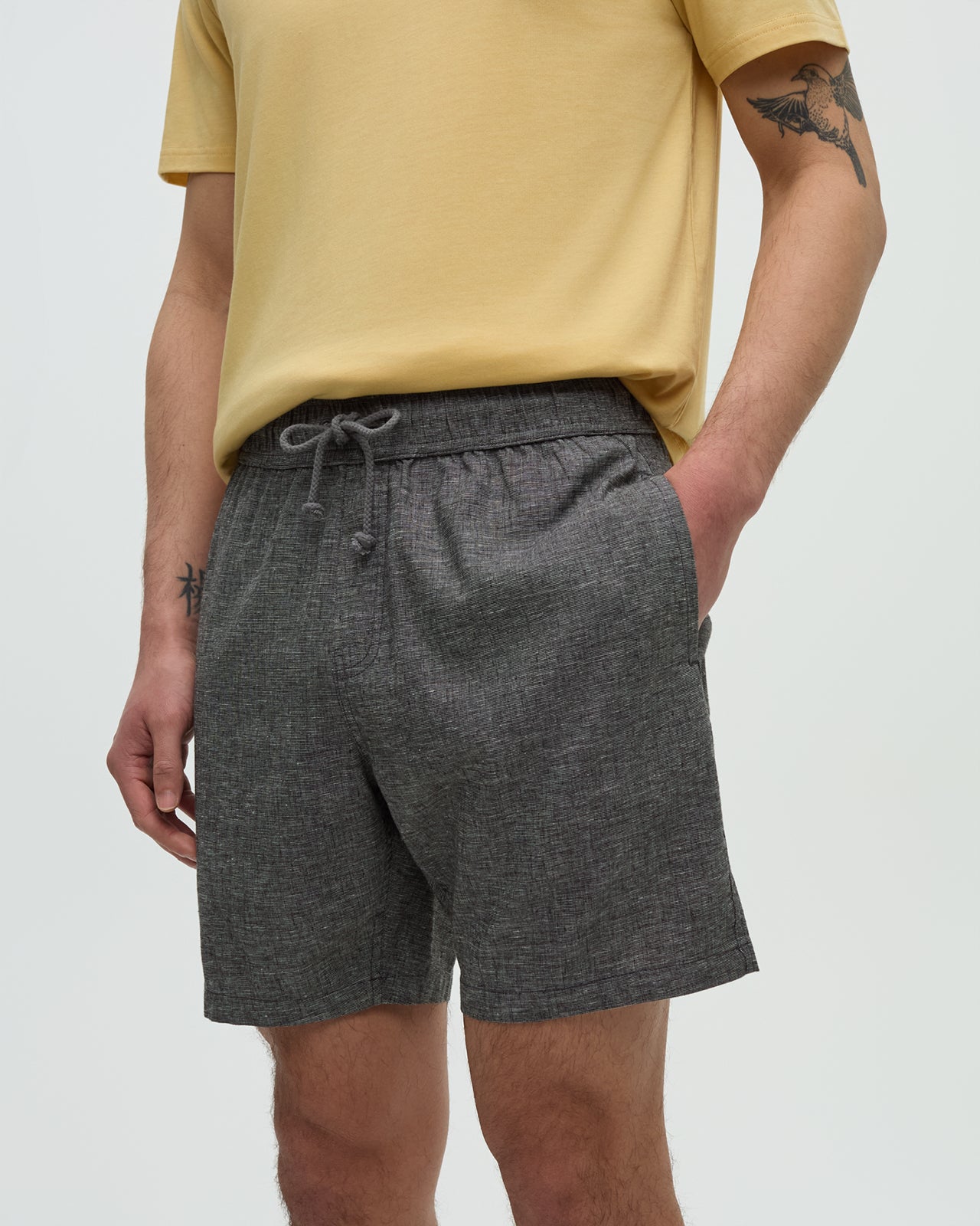 Tentree Men's Hemp Joshua Short - Graphite Heather