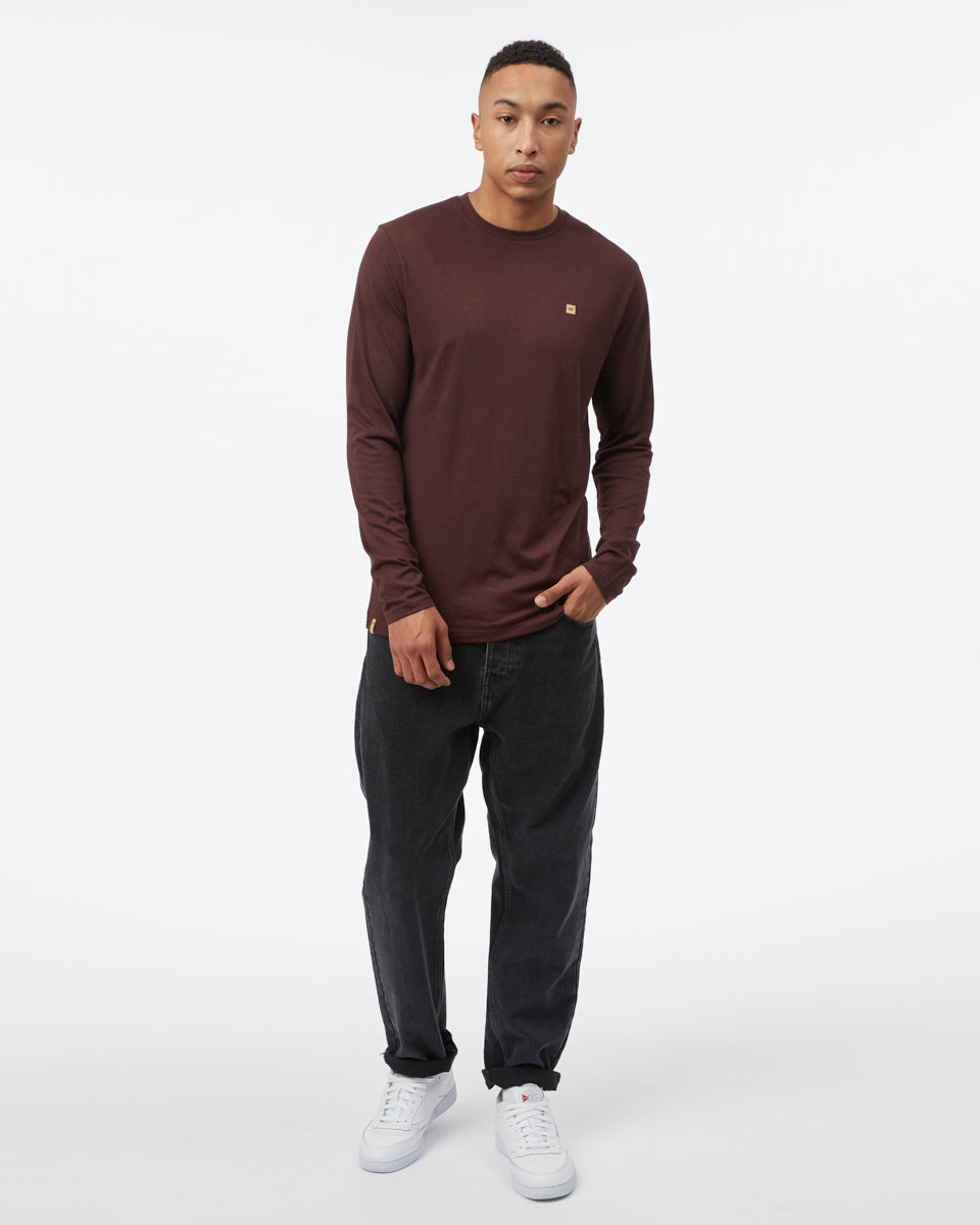 Tentree TreeBlend Baker Longsleeve - Mulberry