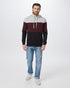Tentree TreeFleece Blocked Reynard Hoodie - Hi Rise Grey Heather Mulberry Meteorite Black