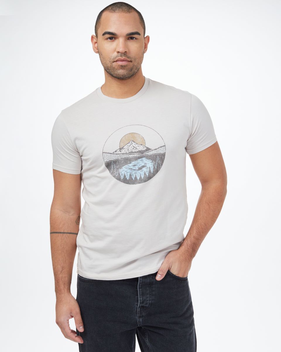 Tentree Portal T-Shirt - Silver Cloud Grey