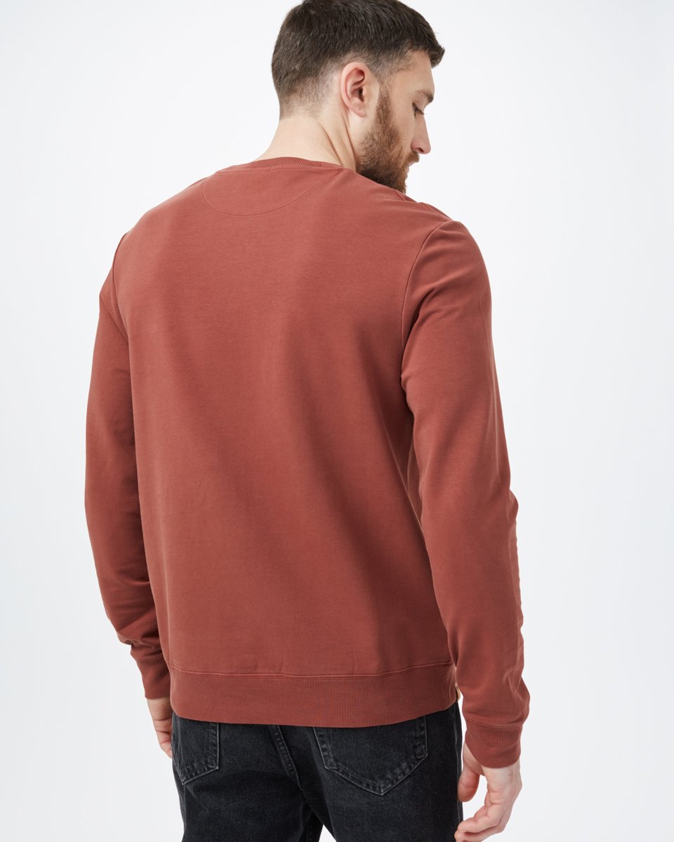 Tentree French Terry Classic Crew - Cherry Mahogany