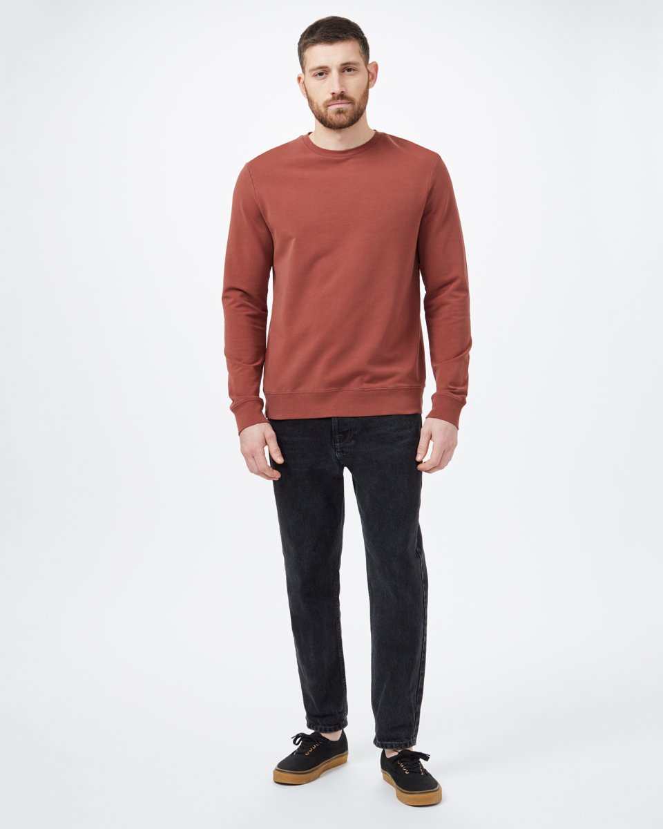 Tentree French Terry Classic Crew - Cherry Mahogany