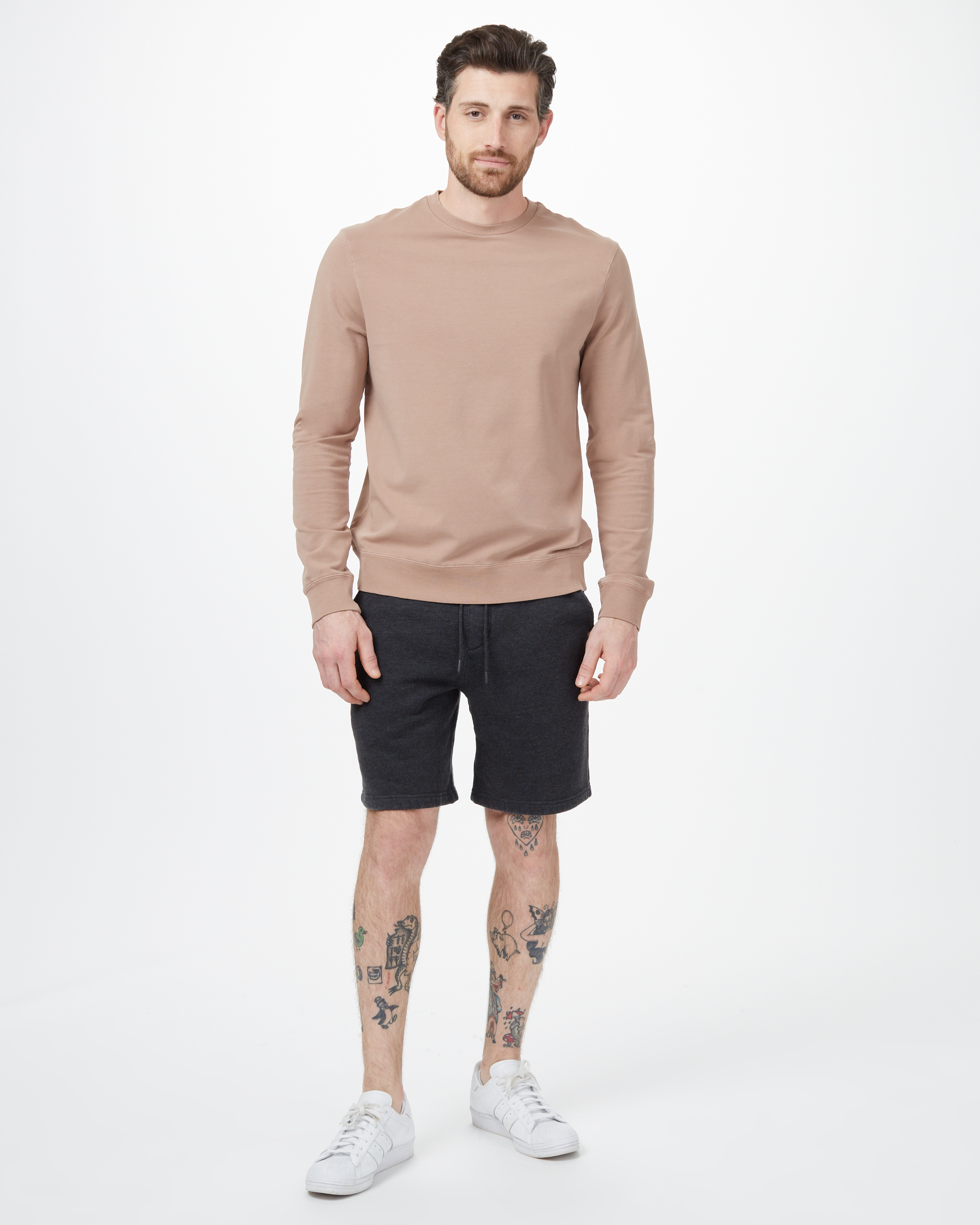 Tentree Men's French Terry Classic Crew - Mushroom